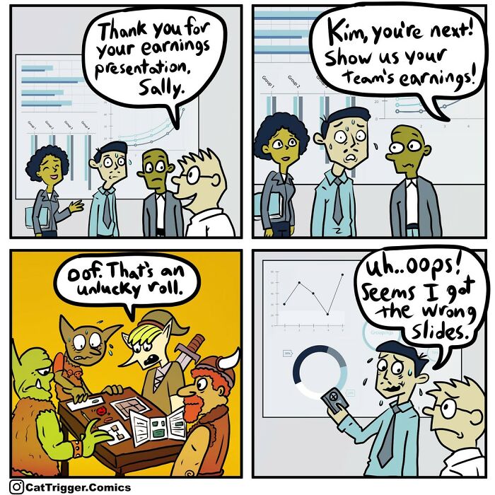 Here Are 40 Hilariously Twisted Comics With Unexpected Endings By “Cat Trigger” (New Pics)