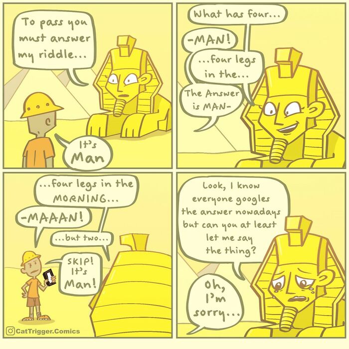 Here Are 40 Hilariously Twisted Comics With Unexpected Endings By “Cat Trigger” (New Pics)