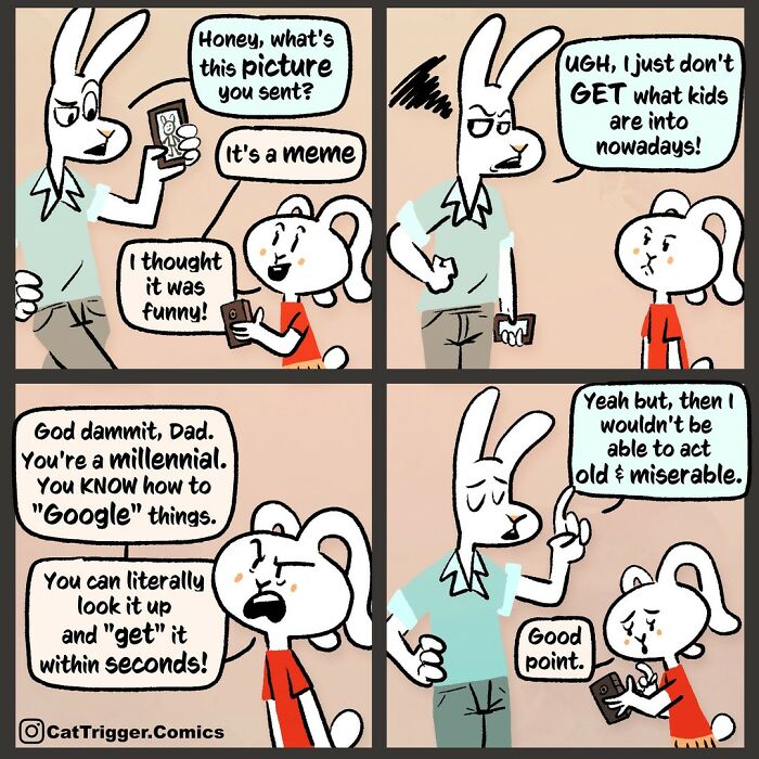 Here Are 40 Hilariously Twisted Comics With Unexpected Endings By “Cat Trigger” (New Pics)