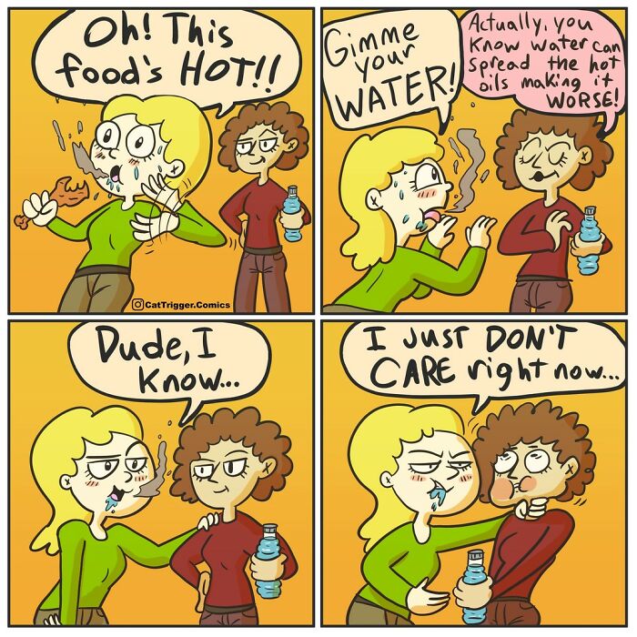 Here Are 40 Hilariously Twisted Comics With Unexpected Endings By “Cat Trigger” (New Pics)