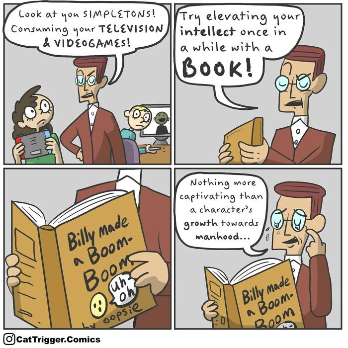 Here Are 40 Hilariously Twisted Comics With Unexpected Endings By “Cat Trigger” (New Pics)