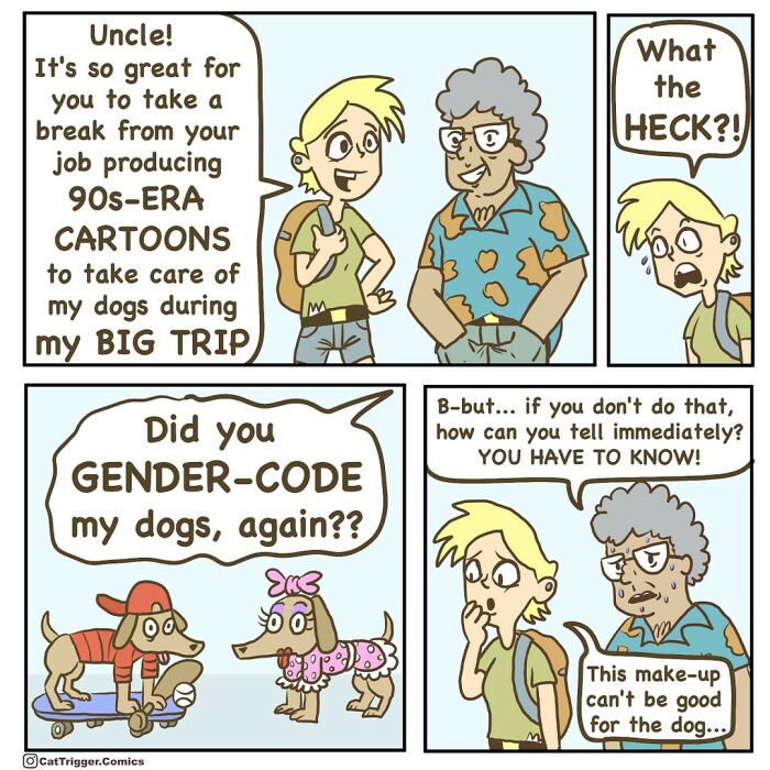 Here Are 40 Hilariously Twisted Comics With Unexpected Endings By “Cat Trigger” (New Pics)