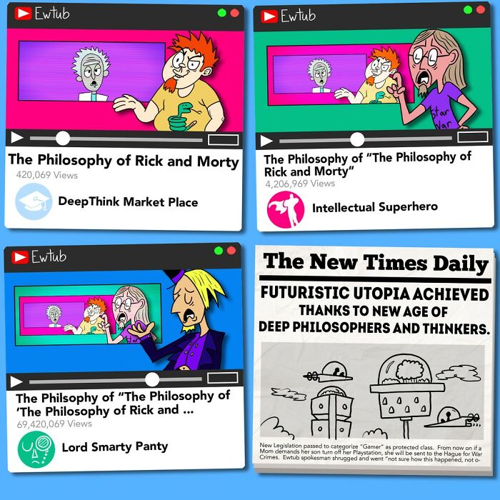 Here Are 40 Hilariously Twisted Comics With Unexpected Endings By “Cat Trigger” (New Pics)