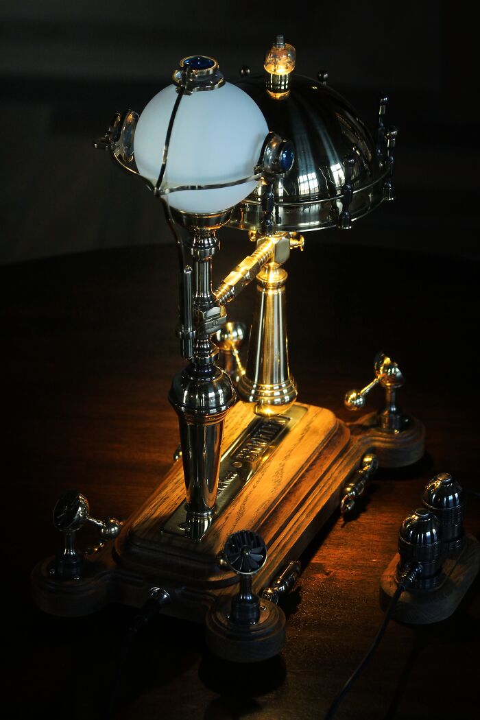 I Create Steampunk-Inspired Lamps By Combining The Past And The Future In An Aesthetically Pleasing, But Unique Style I Create Steampunk-Inspired Lamps By Combining The Past And The Future In An Aesthetically Pleasing, But Unique Style