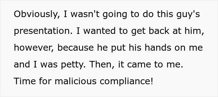 “You’re A Woman And Will Do As I Say”: Guy Demands His Classmate Do His Part Of Group Presentation, She Maliciously Complies