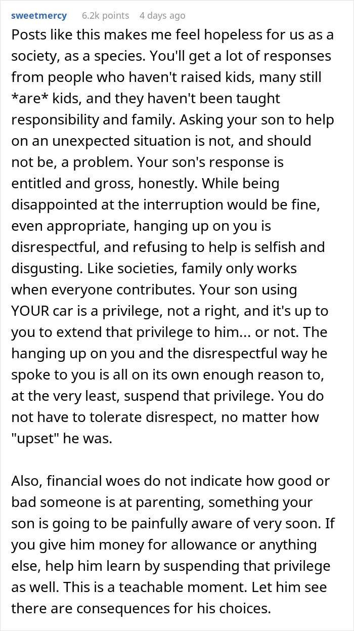 Teen Gets Mad At His Dad For Interrupting His Date To Ask Him To Pick Up His Little Sister, Says He “Failed As A Parent” Teen Gets Mad At His Dad For Interrupting His Date To Ask Him To Pick Up His Little Sister, Says He “Failed As A Parent”