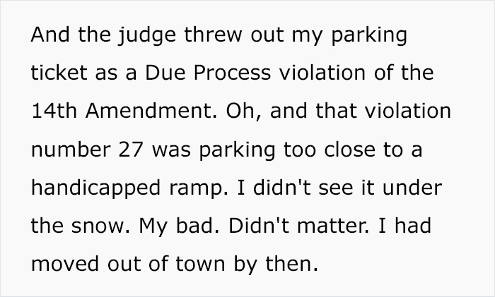 “We Don’t Have To Tell You”: Guy Goes To Court To Prove Every Parking Ticket His City Wrote Is Wrong “We Don’t Have To Tell You”: Guy Goes To Court To Prove Every Parking Ticket His City Wrote Is Wrong