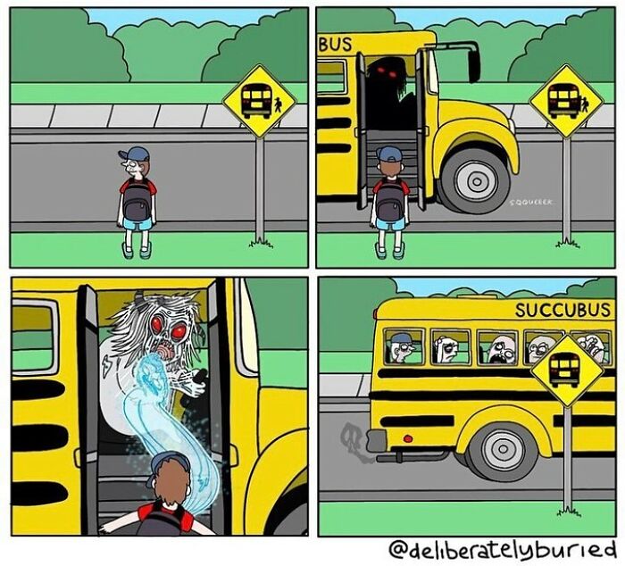 50 Funny Comics For Those With A Darker Sense Of Humor By “Deliberately Buried Comics” (New Pics)