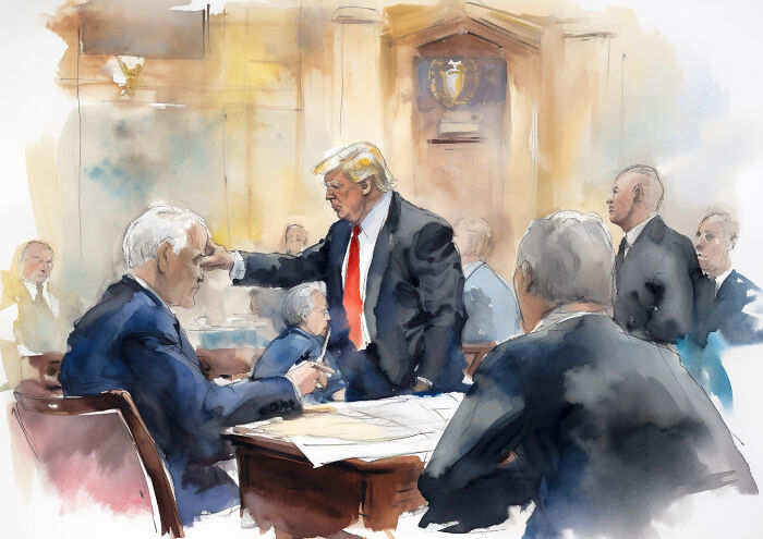 With The Help Of AI, I Looked Into The Future Where Donald Trump Is Standing Trial For Crimes That He Committed (11 Pics) With The Help Of AI, I Looked Into The Future Where Donald Trump Is Standing Trial For Crimes That He Committed (11 Pics)