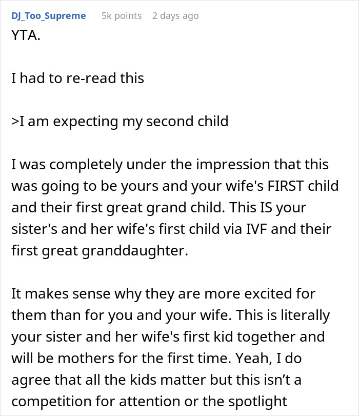 Man Throws Tantrum Over Sister’s 38-Week IVF Pregnancy Getting More Attention Than His Wife’s, Gets A Reality Check