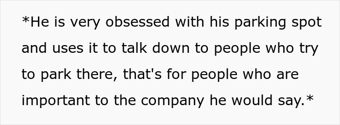 Entitled Boss Gets Placed On Leave After Wrongfully Towing Employee’s Car For Parking In ‘His Spot’ Entitled Boss Gets Placed On Leave After Wrongfully Towing Employee’s Car For Parking In ‘His Spot’