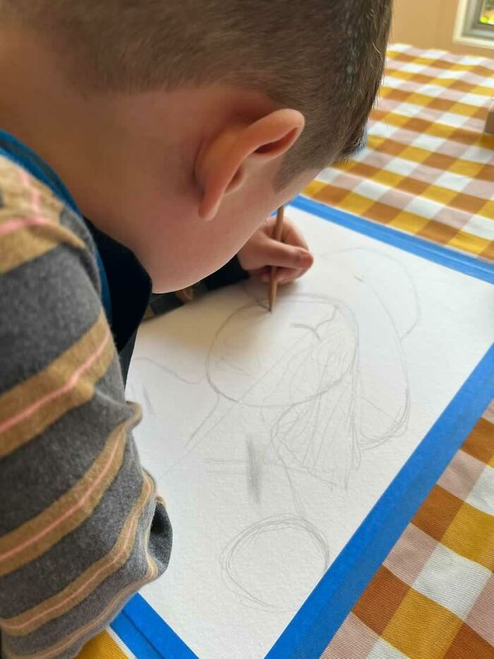 Talented 8-Year-Old’s Portrait Of His Aunt Becomes Finalist In Prestigious Art Competition Talented 8-Year-Old’s Portrait Of His Aunt Becomes Finalist In Prestigious Art Competition