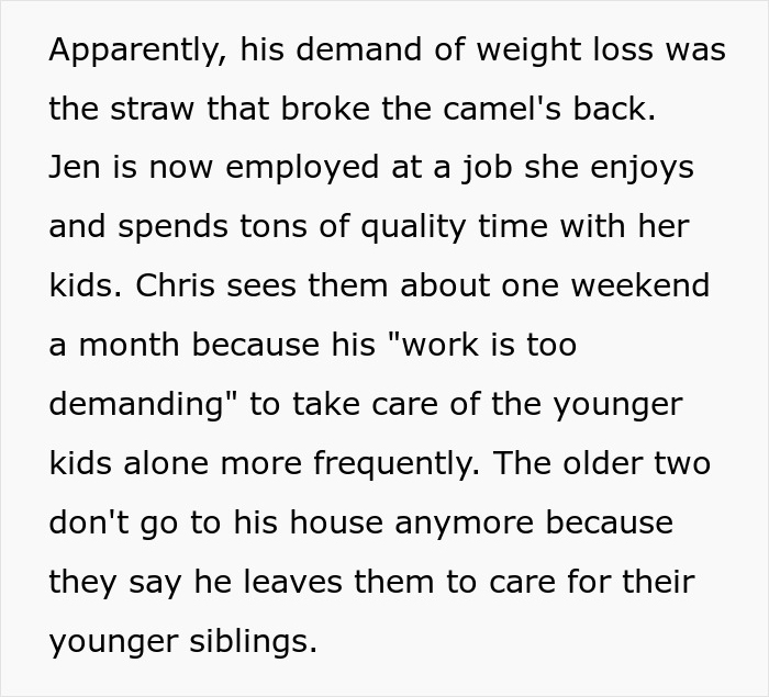 Wife Leaves Husband Red-Faced After He Demands She Lose Weight For His Company Event And She Maliciously Complies Wife Leaves Husband Red-Faced After He Demands She Lose Weight For His Company Event And She Maliciously Complies