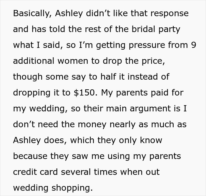Bride Wants To Upgrade Her Honeymoon At Bridesmaid’s Expense, Gets A Reality Check Bride Wants To Upgrade Her Honeymoon At Bridesmaid’s Expense, Gets A Reality Check