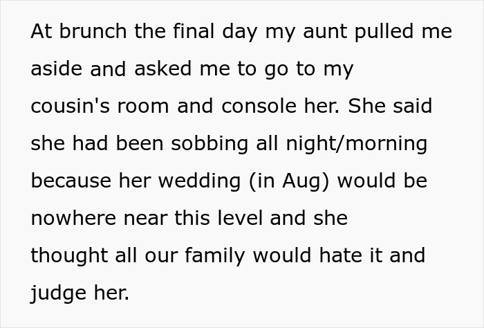 “We Covered Meals And Open Bars For 300 People”: Bride Organizes A Huge Wedding, Gets Shamed By Her Family “We Covered Meals And Open Bars For 300 People”: Bride Organizes A Huge Wedding, Gets Shamed By Her Family