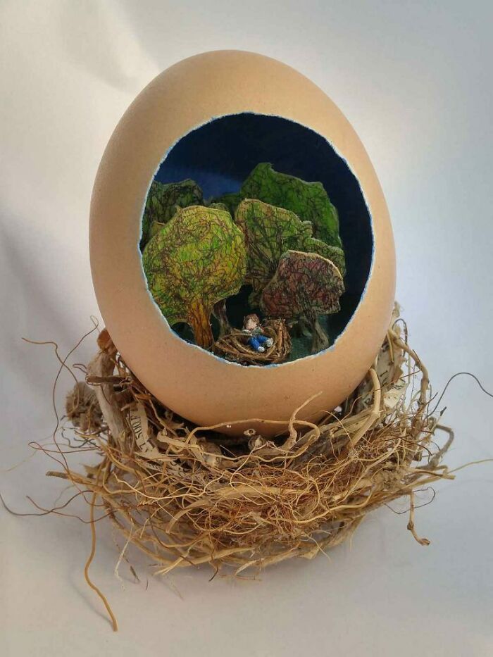 “Scenes In An Eggshell”: I Made Art From Eggshells While Living In A Small Space With A Toddler (6 Pics) “Scenes In An Eggshell”: I Made Art From Eggshells While Living In A Small Space With A Toddler (6 Pics)