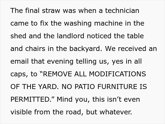 New Landlord Demands Tenants Restore The Garden To Its Original State, Loses It When He Sees It&#8217;s Now Just A Patch Of Dirt