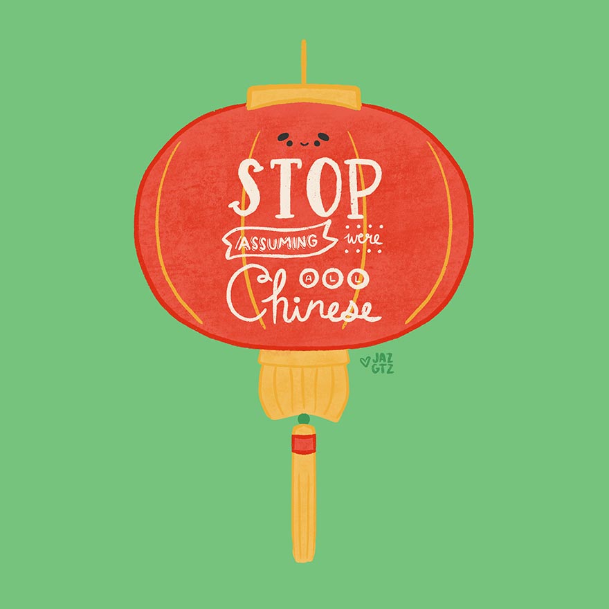 I Wanted To Highlight Stereotypes, Micro-Aggressions And Other Struggles The Asian-American Community Faces With 11 Cute Illustrations