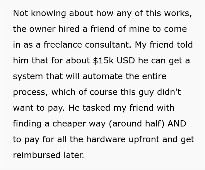 Cheapskate Company Owner Thinks He Will Trick Consultant Into Working For Free, Ends Up Paying Double What Was Intended Cheapskate Company Owner Thinks He Will Trick Consultant Into Working For Free, Ends Up Paying Double What Was Intended