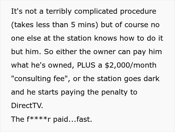 Cheapskate Company Owner Thinks He Will Trick Consultant Into Working For Free, Ends Up Paying Double What Was Intended Cheapskate Company Owner Thinks He Will Trick Consultant Into Working For Free, Ends Up Paying Double What Was Intended