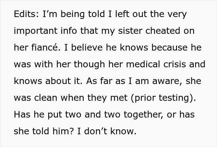 “She Said That My Anxiety Over Her Health Issues Was Too Much”: Family Drama Arises As Woman Cuts Off Contact With Her ‘Too Intrusive’ Sibling “She Said That My Anxiety Over Her Health Issues Was Too Much”: Family Drama Arises As Woman Cuts Off Contact With Her ‘Too Intrusive’ Sibling