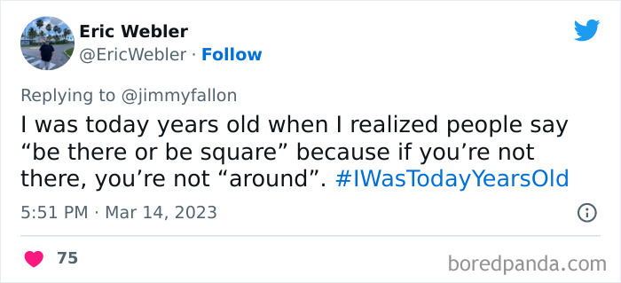 Jimmy Fallon Asks Fans To Tweet An Obvious Fact That Boggled Their Mind Once They Learnt Of It (40 Answers) Jimmy Fallon Asks Fans To Tweet An Obvious Fact That Boggled Their Mind Once They Learnt Of It (40 Answers)