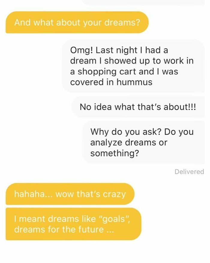 40 Funny And Cringe Examples Of Modern-Day Dating, As Shared On The “Overheard Dating” Instagram Page 40 Funny And Cringe Examples Of Modern-Day Dating, As Shared On The “Overheard Dating” Instagram Page