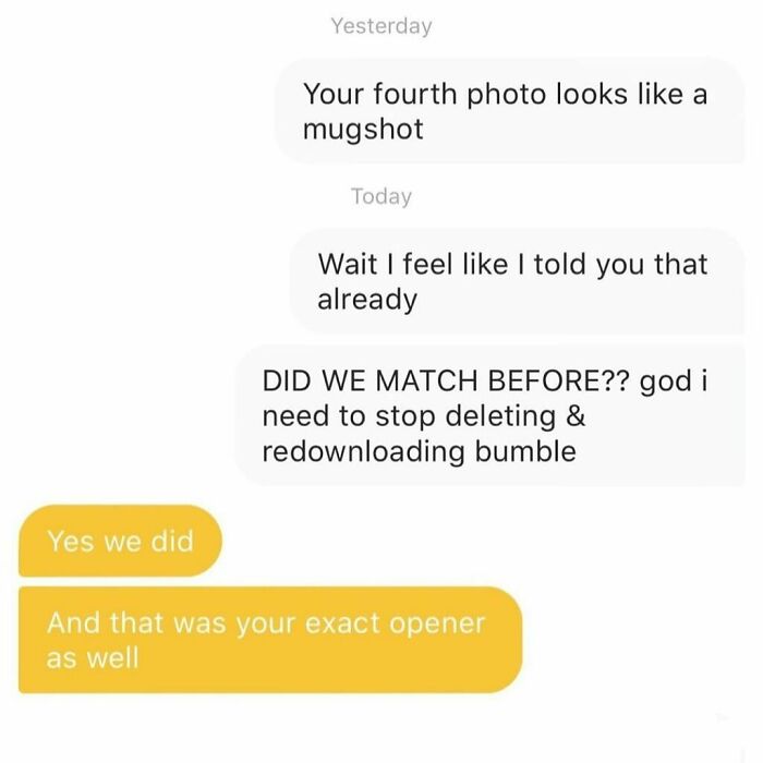 40 Funny And Cringe Examples Of Modern-Day Dating, As Shared On The “Overheard Dating” Instagram Page 40 Funny And Cringe Examples Of Modern-Day Dating, As Shared On The “Overheard Dating” Instagram Page