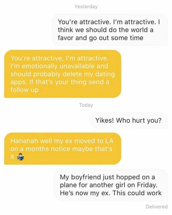 40 Funny And Cringe Examples Of Modern-Day Dating, As Shared On The “Overheard Dating” Instagram Page 40 Funny And Cringe Examples Of Modern-Day Dating, As Shared On The “Overheard Dating” Instagram Page