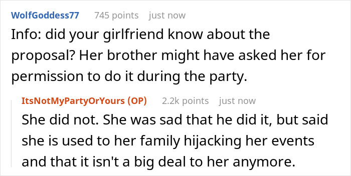 Man Attempts Proposing To Girlfriend During Sister’s Unrelated Party, Gets Told To Sit Down And Shut Up Man Attempts Proposing To Girlfriend During Sister’s Unrelated Party, Gets Told To Sit Down And Shut Up