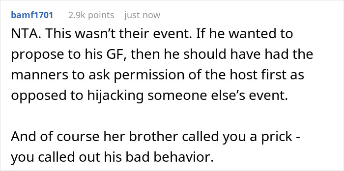 Man Attempts Proposing To Girlfriend During Sister’s Unrelated Party, Gets Told To Sit Down And Shut Up Man Attempts Proposing To Girlfriend During Sister’s Unrelated Party, Gets Told To Sit Down And Shut Up