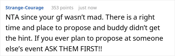 Man Attempts Proposing To Girlfriend During Sister’s Unrelated Party, Gets Told To Sit Down And Shut Up Man Attempts Proposing To Girlfriend During Sister’s Unrelated Party, Gets Told To Sit Down And Shut Up