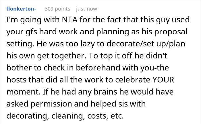 Man Attempts Proposing To Girlfriend During Sister’s Unrelated Party, Gets Told To Sit Down And Shut Up Man Attempts Proposing To Girlfriend During Sister’s Unrelated Party, Gets Told To Sit Down And Shut Up