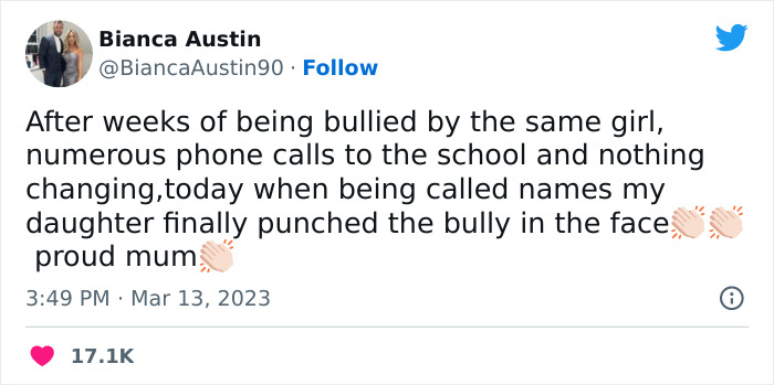 “My Daughter Finally Punched The Bully In The Face”: Mom Praises Her Child For Standing Up For Herself, Calls Out School’s Reaction “My Daughter Finally Punched The Bully In The Face”: Mom Praises Her Child For Standing Up For Herself, Calls Out School’s Reaction