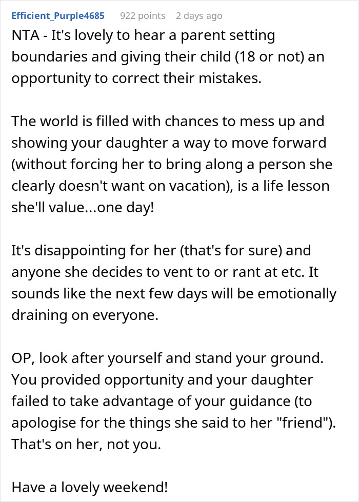 Teen Doesn’t Want Her “Chubby” Friend To Ruin Her Vacation Pictures, So She Uninvites Her, Disappointed Mom Teaches Her A Lesson Teen Doesn’t Want Her “Chubby” Friend To Ruin Her Vacation Pictures, So She Uninvites Her, Disappointed Mom Teaches Her A Lesson