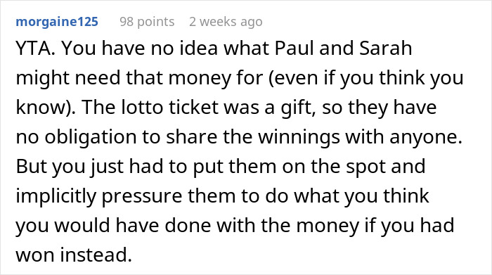 Lottery Win Turns Sour After Friend Asks How Much They’ll Be Giving Away To Newlyweds