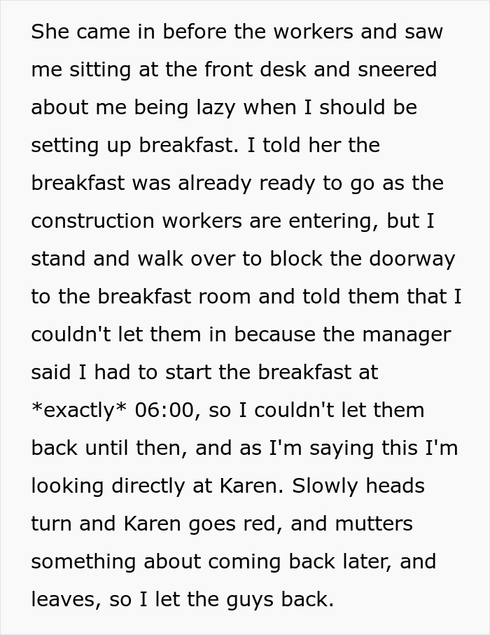 Karen Can’t Wait 4 Minutes For Breakfast And Yells At Hotel Staff, They Take Petty Revenge Karen Can’t Wait 4 Minutes For Breakfast And Yells At Hotel Staff, They Take Petty Revenge