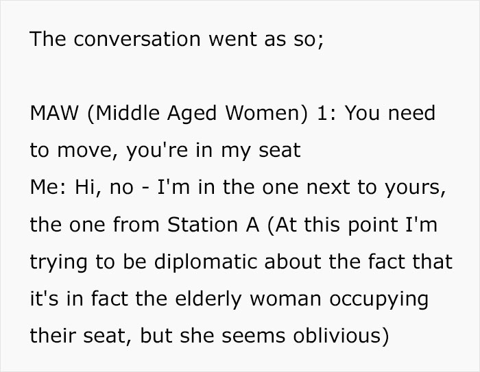 Women Demand Younger Passenger Give Up Her Seat, Regret It After Conductor Gets Involved Women Demand Younger Passenger Give Up Her Seat, Regret It After Conductor Gets Involved