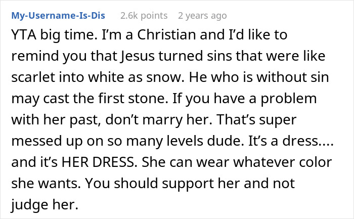 &ldquo;[Am I The Jerk] For Convincing My Girlfriend Not To Wear A White Dress On Our Wedding Day?&rdquo;