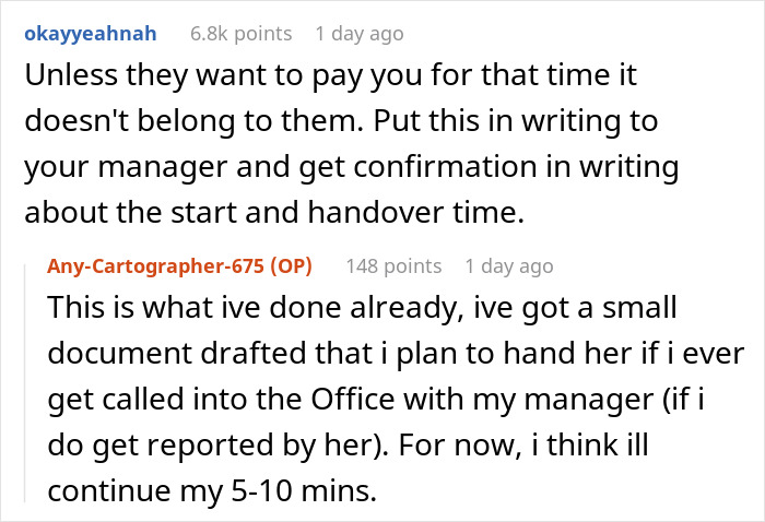 Karen Employee Upset Coworker Arrives Just 10 Minutes Early Instead Of Her ‘Expected’ 30 Karen Employee Upset Coworker Arrives Just 10 Minutes Early Instead Of Her ‘Expected’ 30