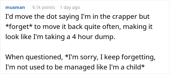 New Boss Risks Losing A High-Performing Employee With His Ridiculous Bathroom Rule New Boss Risks Losing A High-Performing Employee With His Ridiculous Bathroom Rule