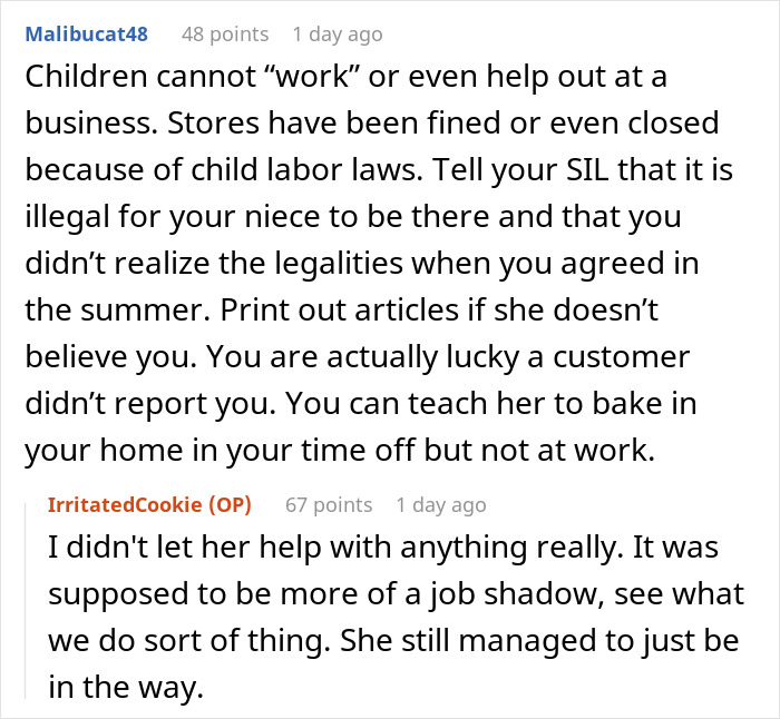 Woman Can’t Stand Niece “Helping” Her Out In Bakery, Family Drama Ensues Woman Can’t Stand Niece “Helping” Her Out In Bakery, Family Drama Ensues