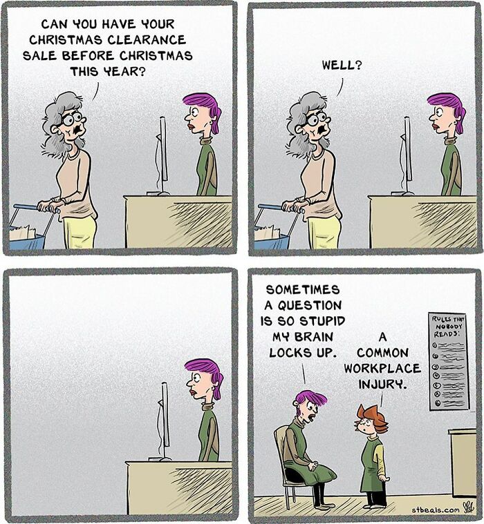 50 Comics About Everyday Conversations And Jobs In Retail By Stephen Beals (New Pics) 50 Comics About Everyday Conversations And Jobs In Retail By Stephen Beals (New Pics)
