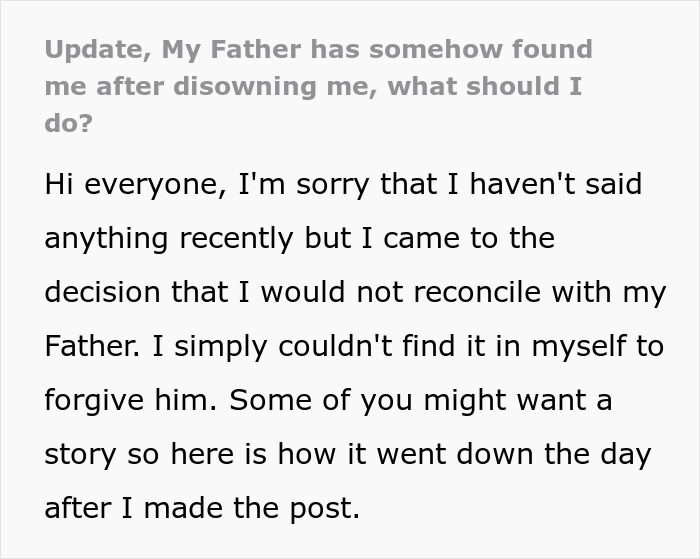 Father Disowns Son Over False Allegation, Tracks Him Down Years Later To Say Sorry Father Disowns Son Over False Allegation, Tracks Him Down Years Later To Say Sorry