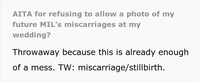 Bride Refuses To Reserve Seats For MIL’s Miscarried And Stillborn Children At Her Wedding Bride Refuses To Reserve Seats For MIL’s Miscarried And Stillborn Children At Her Wedding