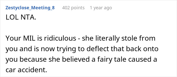 “Laughed So Loud That I Snorted”: Woman Comes Up With A Genius Plan To Get Back At Thieving MIL “Laughed So Loud That I Snorted”: Woman Comes Up With A Genius Plan To Get Back At Thieving MIL