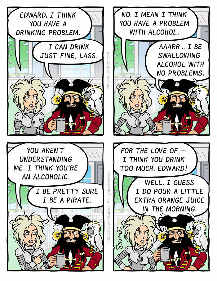 30 Comics Showcasing Characters From The Past Living In The Present Day By Sven Skupien