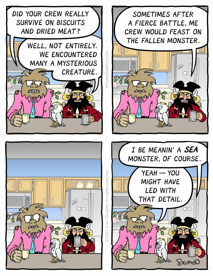 30 Comics Showcasing Characters From The Past Living In The Present Day By Sven Skupien