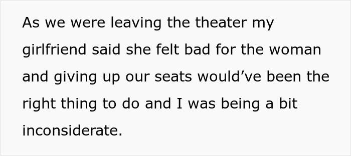 Mom Feels Entitled To Guy’s Seats So She Can Watch ‘Barbie’ With Her Daughter, He Refuses To Move Mom Feels Entitled To Guy’s Seats So She Can Watch ‘Barbie’ With Her Daughter, He Refuses To Move