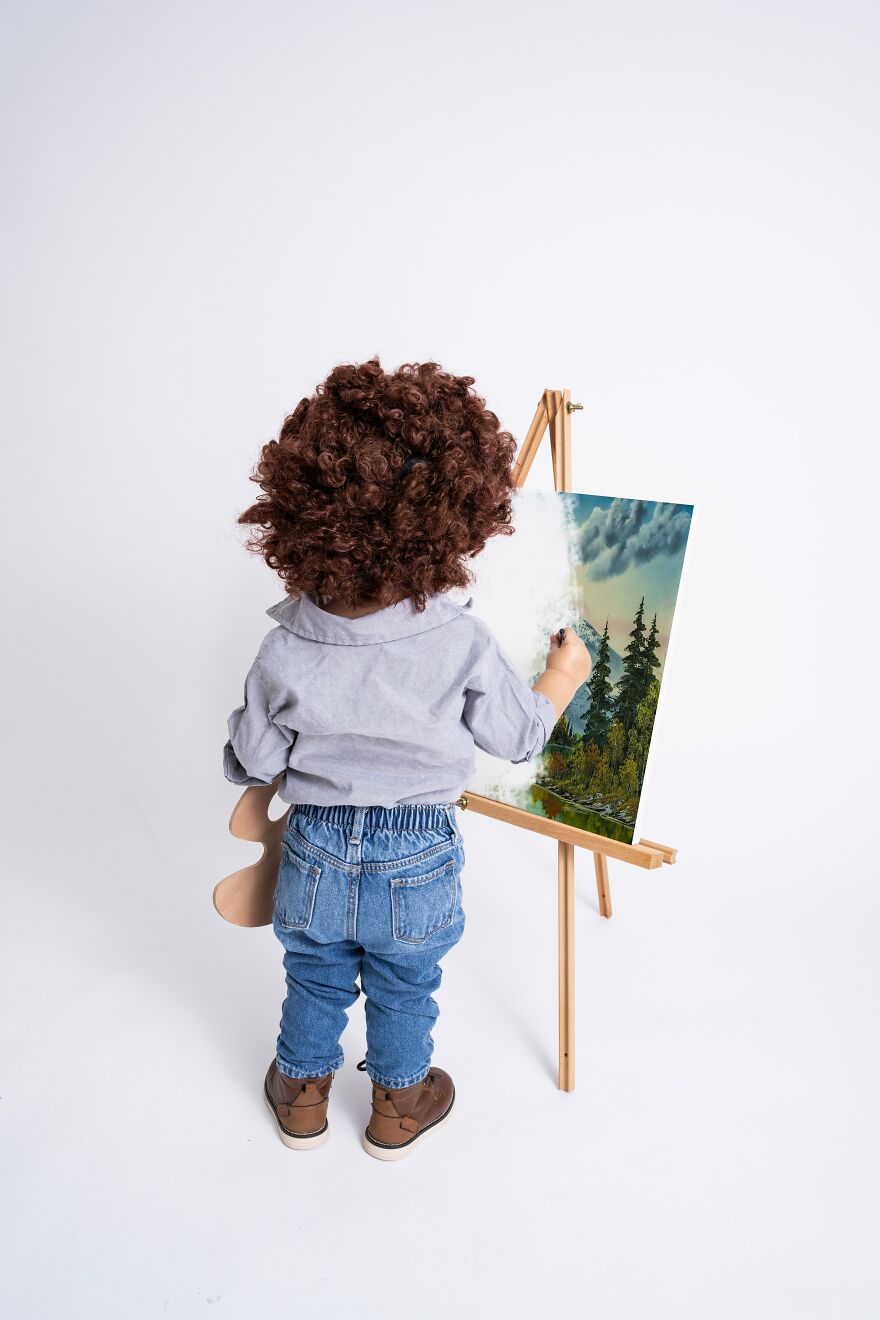 I Took Photos Of My Little Bob Ross I Took Photos Of My Little Bob Ross